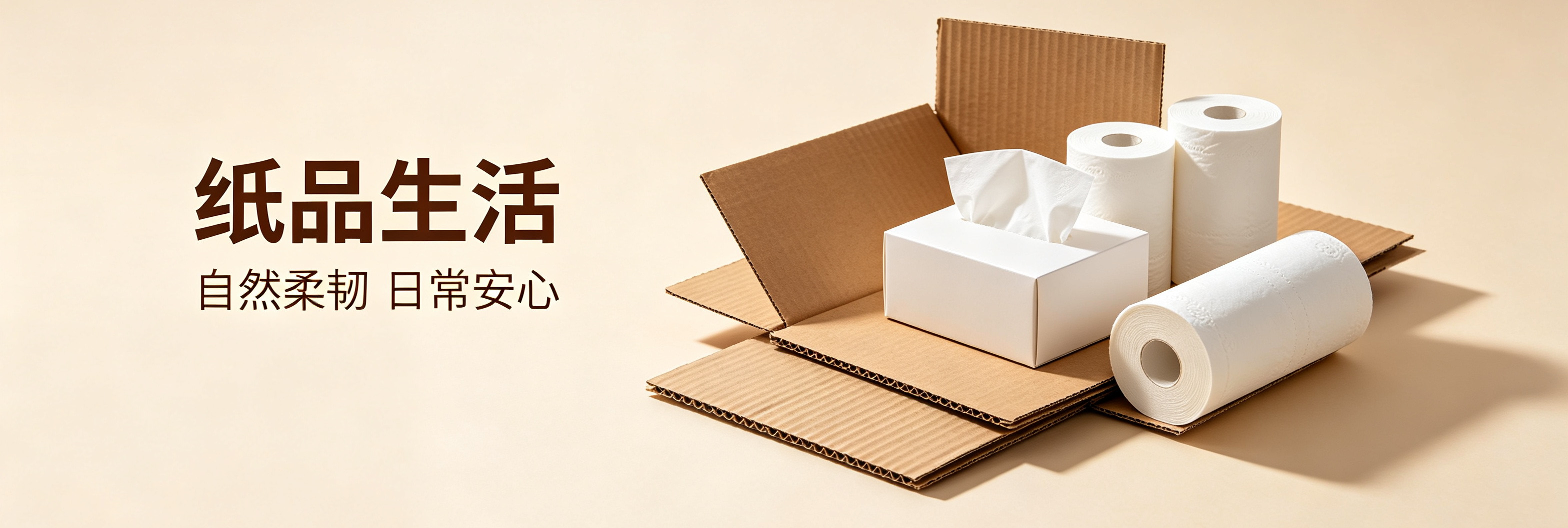 敏祺纸品 — 纸品生活 / 自然柔韧 日常安心